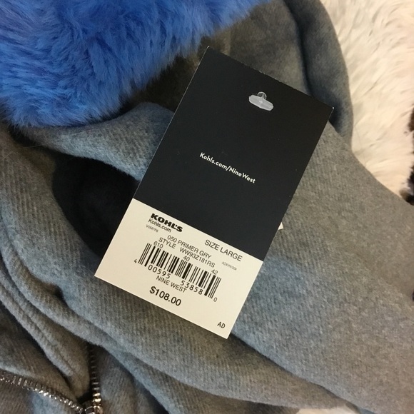 Nine West oversized belted moto jacket Large NWT - Picture 14 of 16